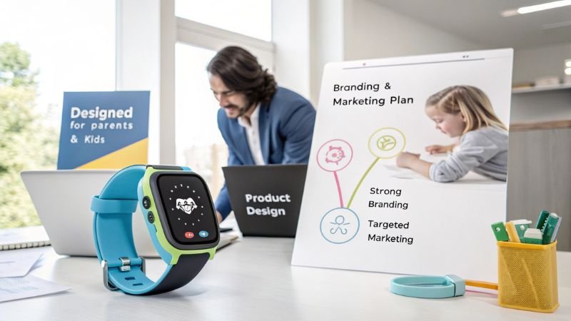 Smartwatch design and marketing plan for kids and parents
