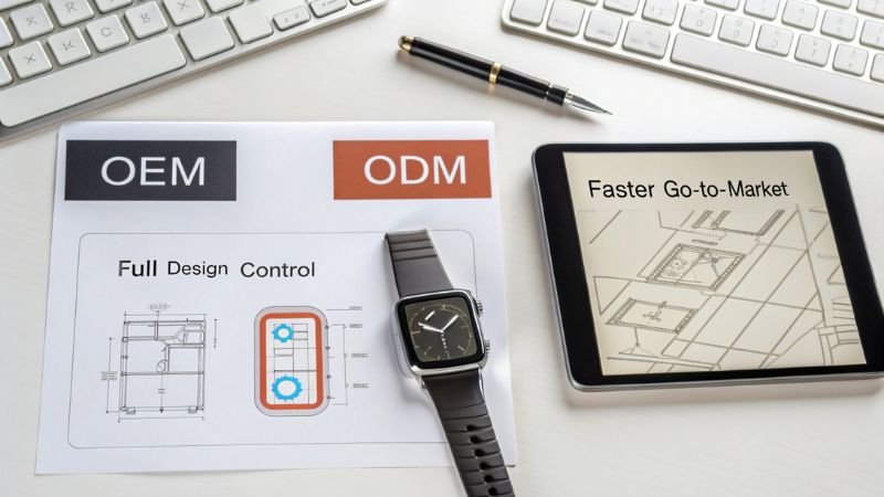 OEM full design control vs ODM faster go-to-market with smartwatch and plans