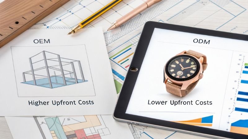 Comparison of OEM and ODM models with cost analysis and smartwatch design