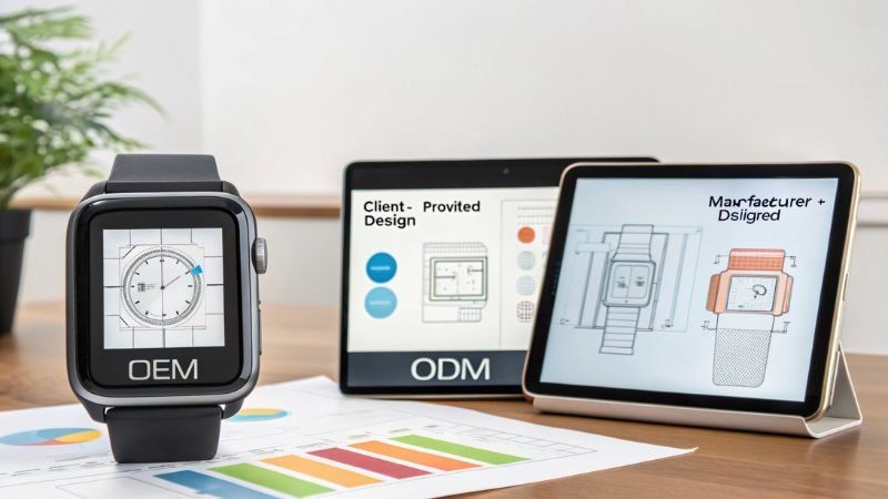 Comparison of OEM and ODM smartwatch design approaches on tablets